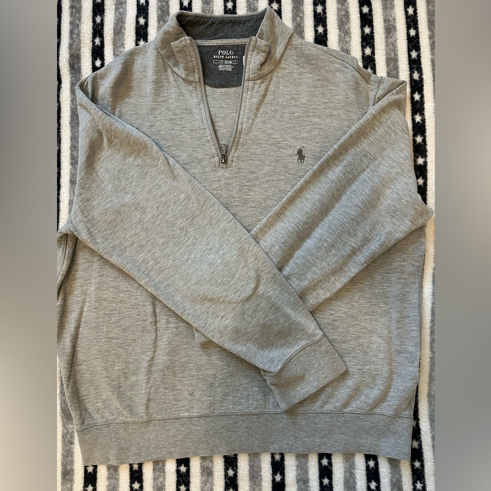 Men’s Polo Ralph Lauren Luxury Jersey Qtr Zip Pullover | Large - Picture 11 of 11